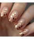 NA105 - Gold Three-Dimensional Embossed Gilded Nails